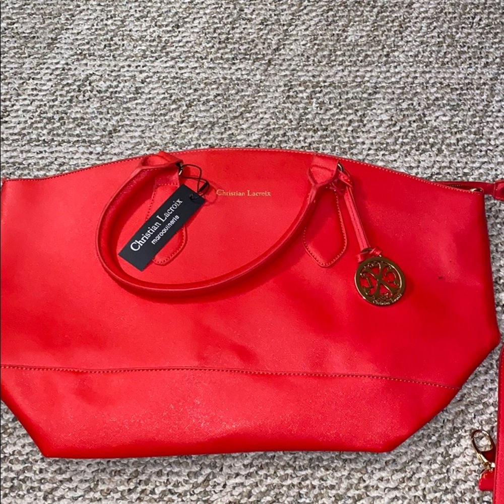 Christian Lacroix tote/crossbody purse